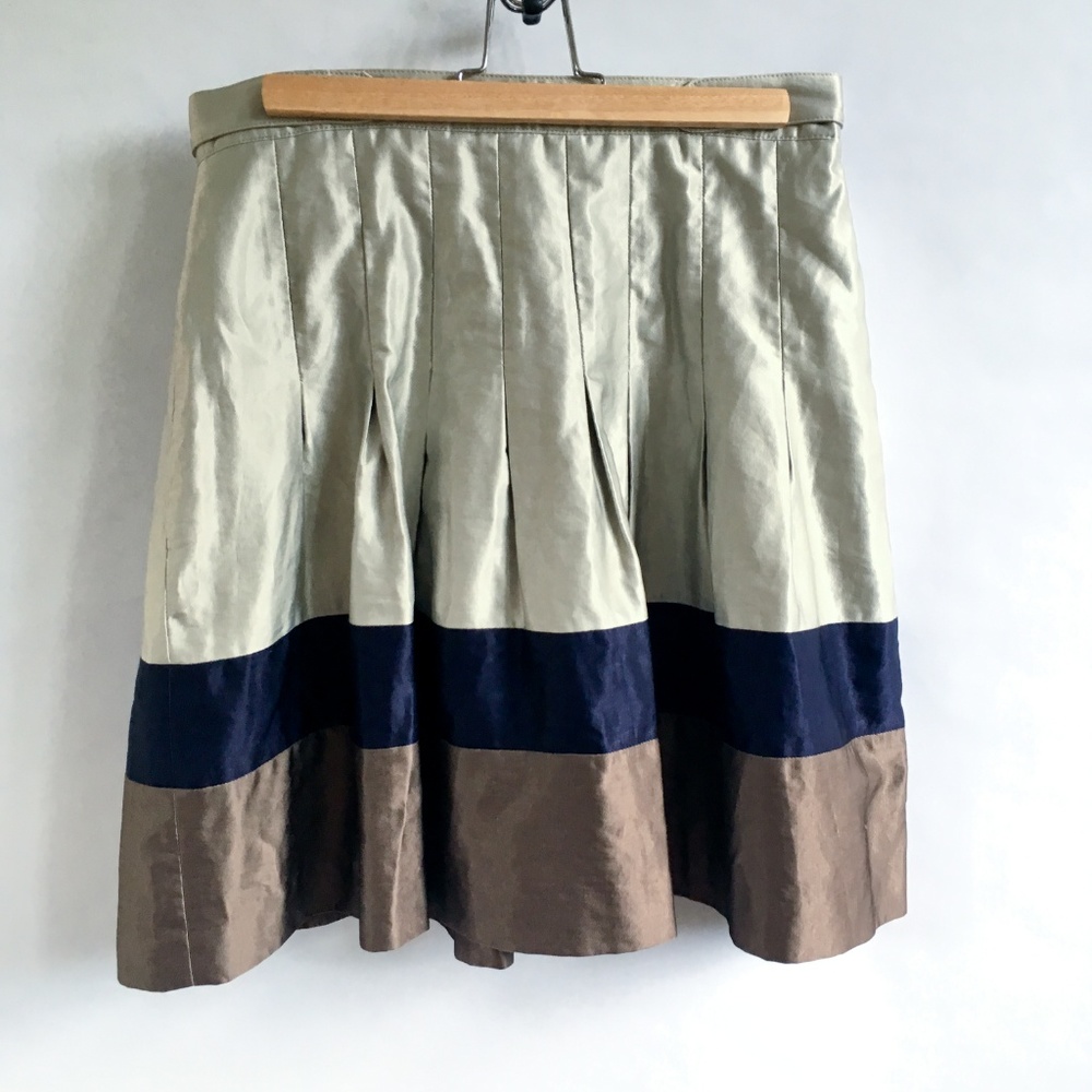 Ted Baker London  Color Block pleated skirt